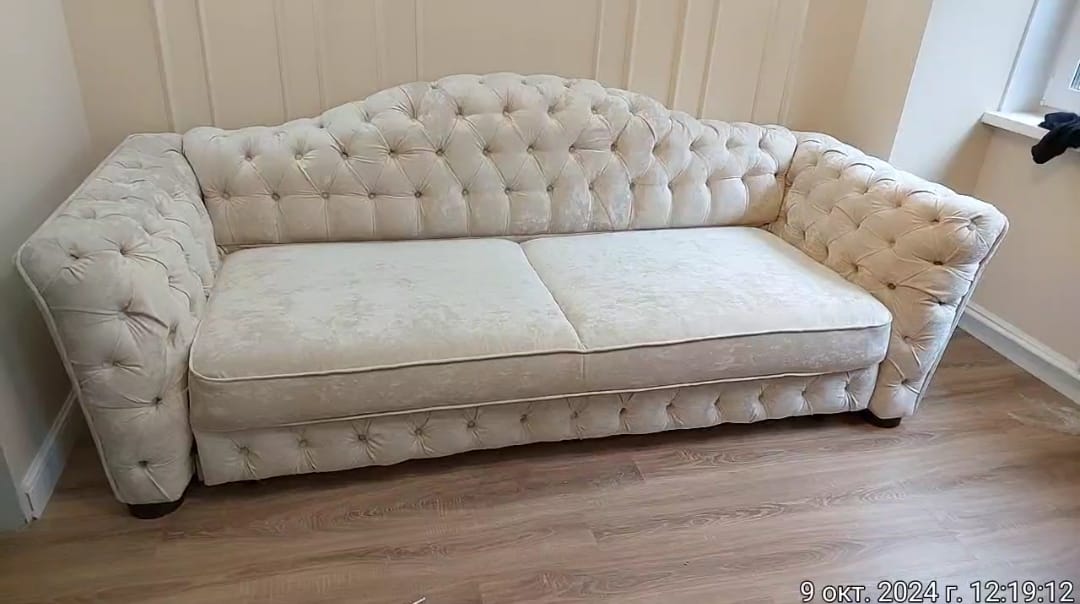 Замена обивки дивана на дому. Калязин